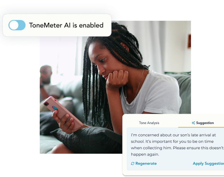 Woman looking at phone