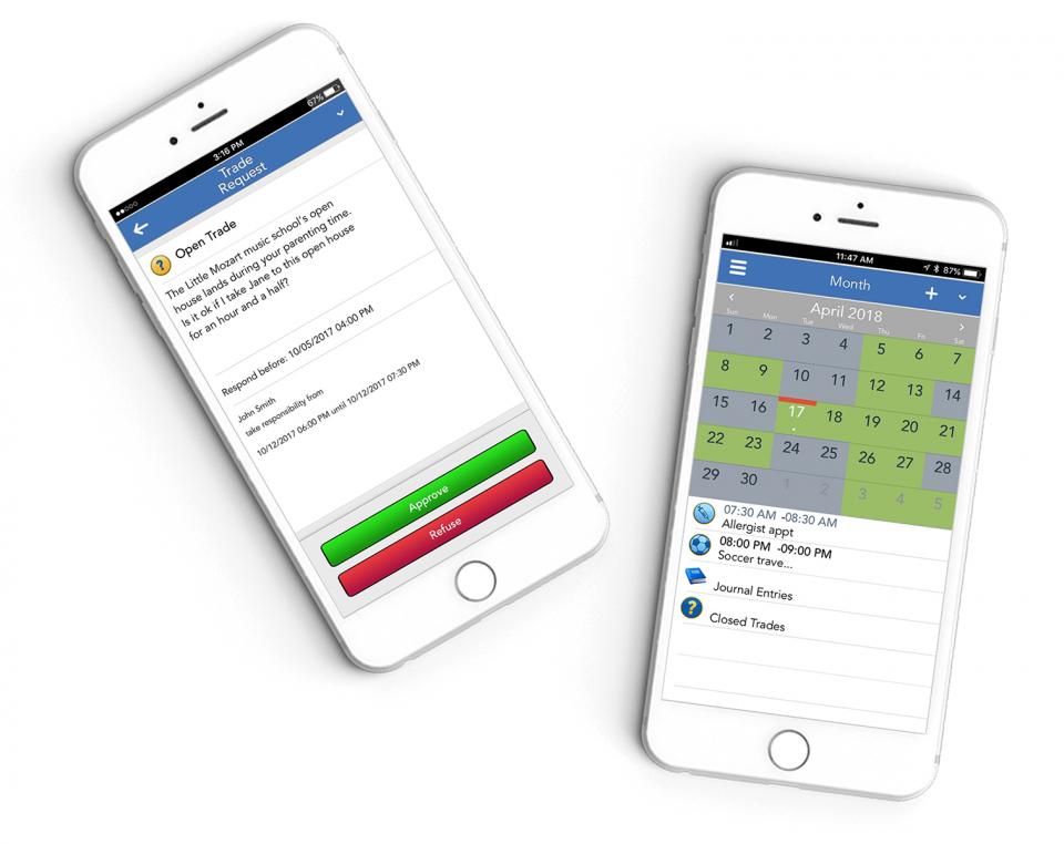 The OFW Trade/Swap and parenting schedule tools are just two of the many features developed for co-parents.