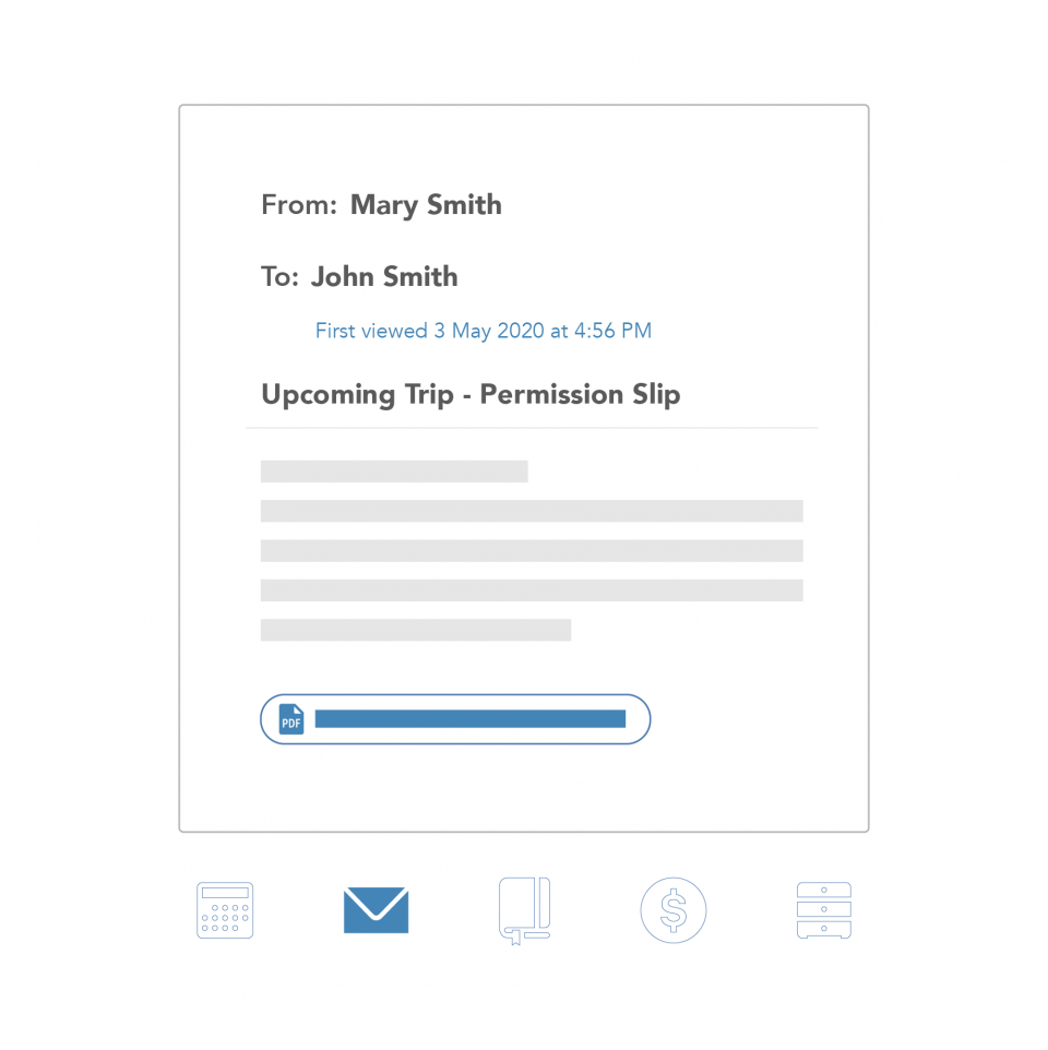 Secure and documented messaging on the OFW website and mobile apps.