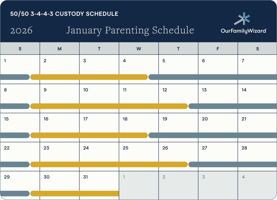 3-4-4-3 Schedule Calendar Image